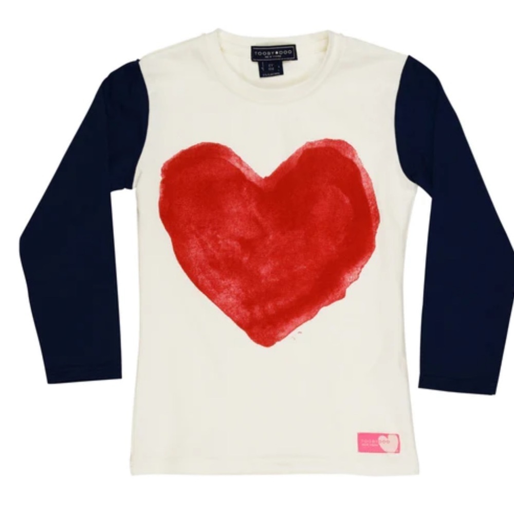 ToobyDoo Long Sleeve Heart Tee
